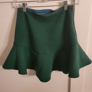Womens, quilted skirt, green